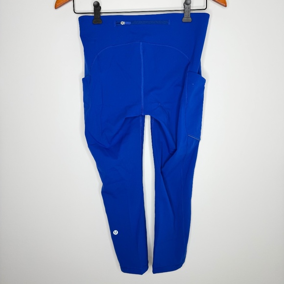 Lululemon Fast and Free Crop II 19” 6 Cerulean Blue - Picture 2 of 4